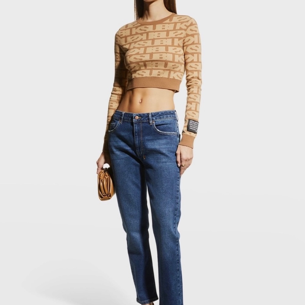 NWT Ksubi Shrunken Knit Logo Sweater Size S